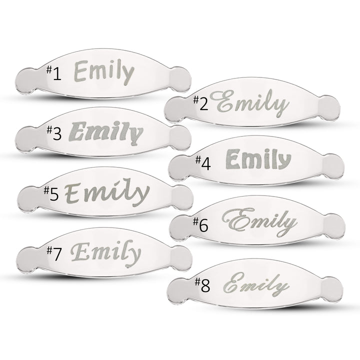 Children’s Personalised Silver Celtic Baby Bangle (0-1 years)