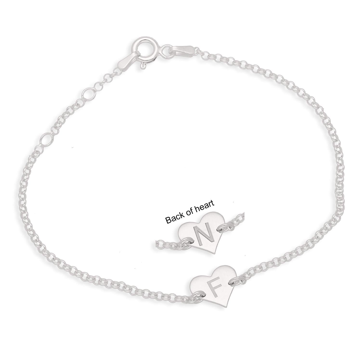 Inspired Silver Heart Disease Memory Charm - Sterling Silver Pave Heart With Cubic Zirconia - View #6