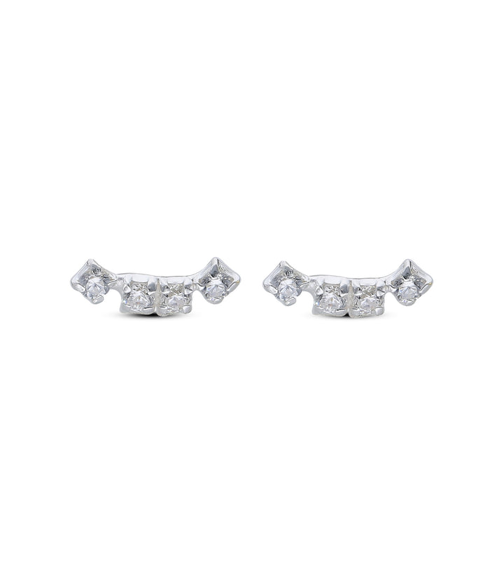 925 Sterling Silver Stud Earrings, Mix, Crystal, Shell, Flower, Butterfly, Cube