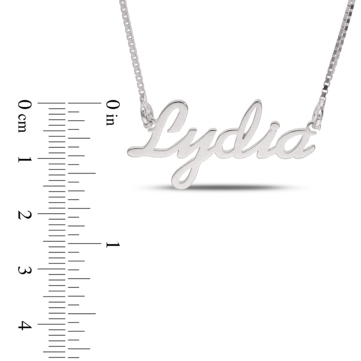Personalised name Necklace Sterling Silver or Gold Plated Name Pendant