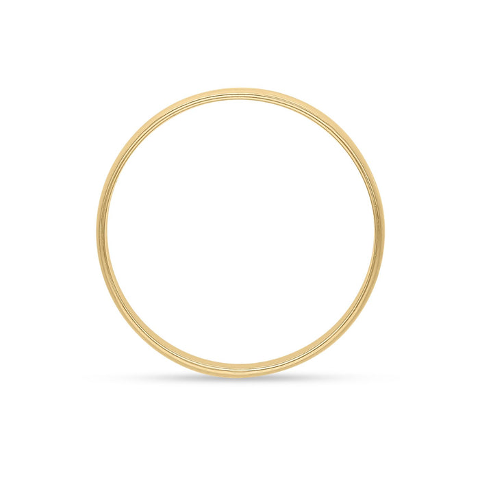 9ct Gold Personalised Bride Simple Wedding Ring, 4mm Sleek Plain Classic Wedding Band in White or Yellow Gold