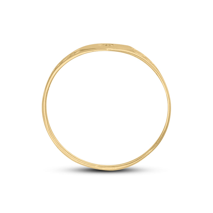 9ct Gold Baby First Ring with Diamond Set on Heart ID