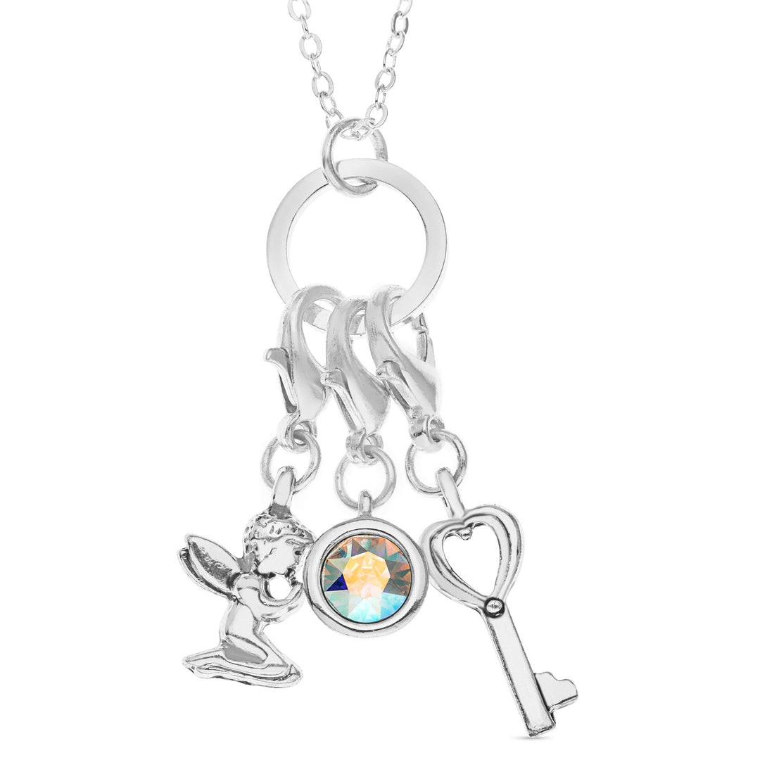12 Days of Joy Advent Calendar – Christmas Gift with Swarovski Crystals, Charm Bracelet & Necklace