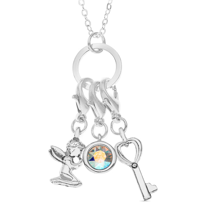 12 Days of Joy Advent Calendar – Christmas Gift with Swarovski Crystals, Charm Bracelet & Necklace