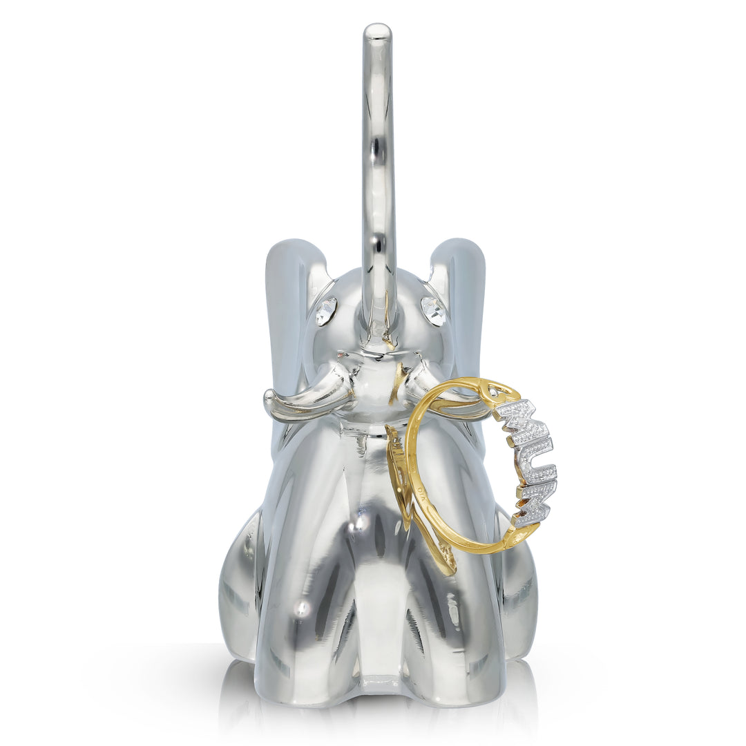 Elegant Silver Ring Holder in Animal Shape – Elephant or Cat Design