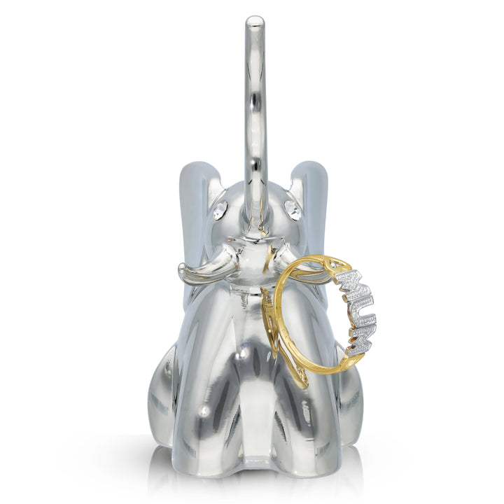 Elegant Silver Ring Holder in Animal Shape – Elephant or Cat Design