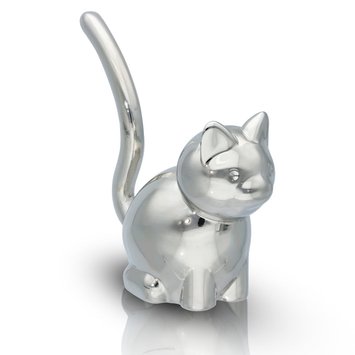 Elegant Silver Ring Holder in Animal Shape – Elephant or Cat Design