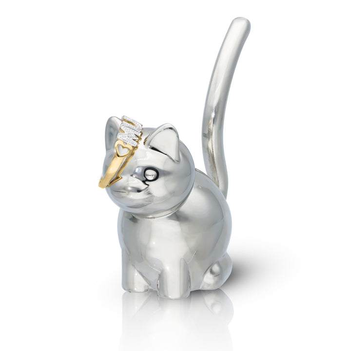 Elegant Silver Ring Holder in Animal Shape – Elephant or Cat Design