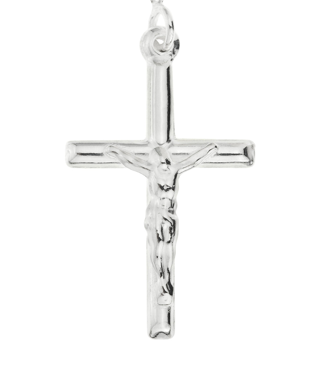 925 Sterling Silver ROSARY Beaded Necklace with Cross Pendant - Perfect for Communion, Confirmation, and Religious Ceremonies