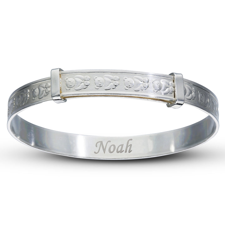 Customised Children's Expandable Teddy Bear Bangle (0–3 years)