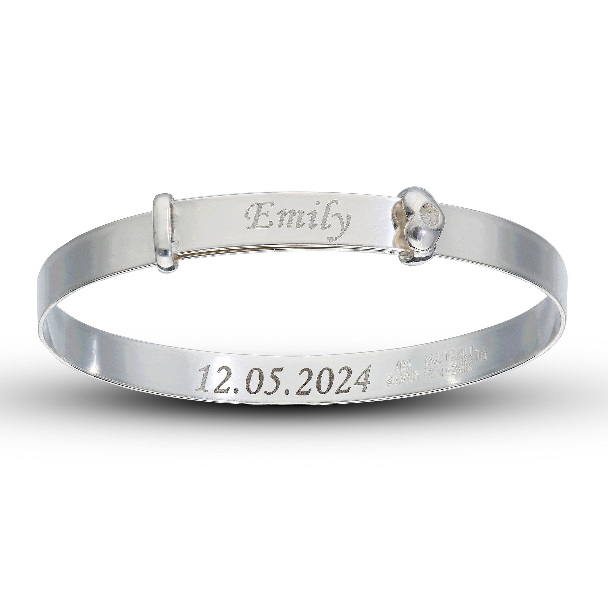 Baby personalised bangle hotsell