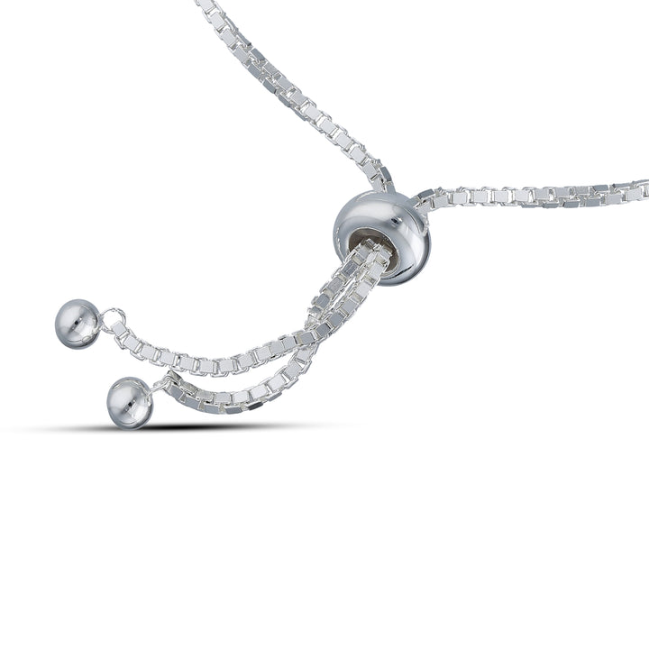 Infinity Bracelet – Delicate Silver Adjustable Pull-Out Bracelet