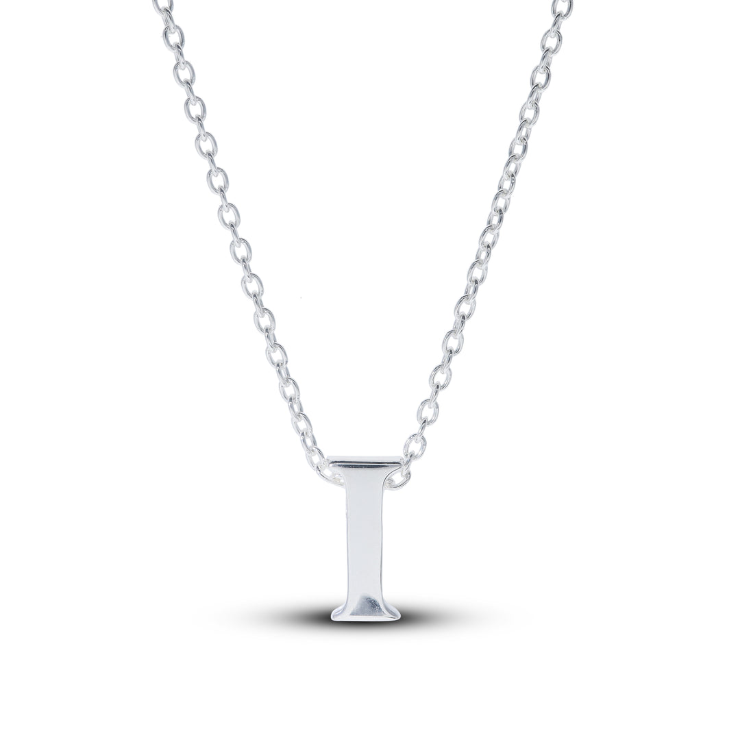 Sterling Silver Lower Case Initial Necklace