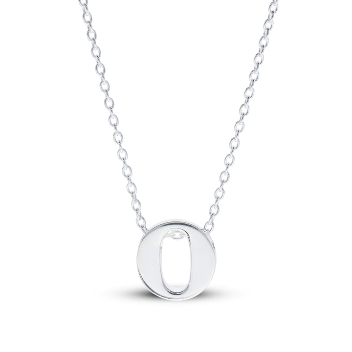 Sterling Silver Lower Case Initial Necklace