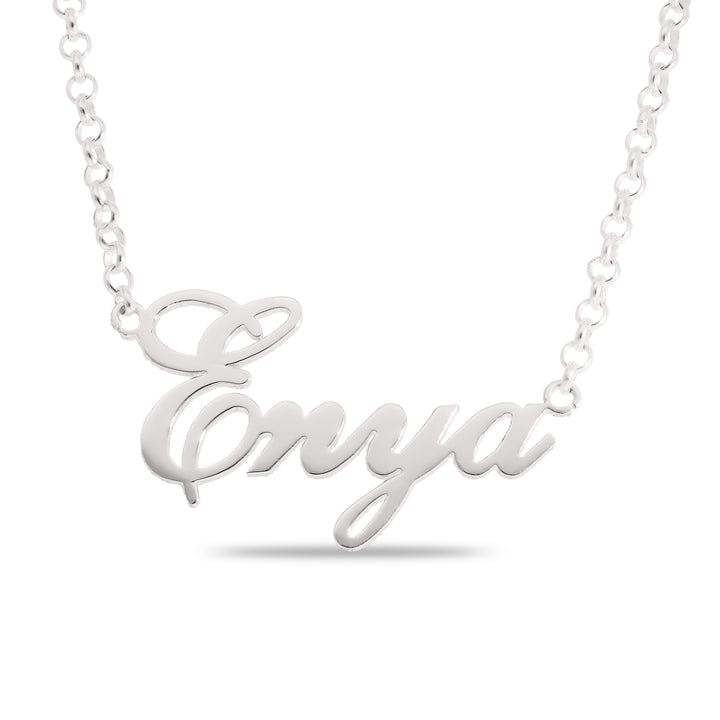 Personalised Sterling Silver Name Necklace - Also Available in Yellow & Rose Gold Plating