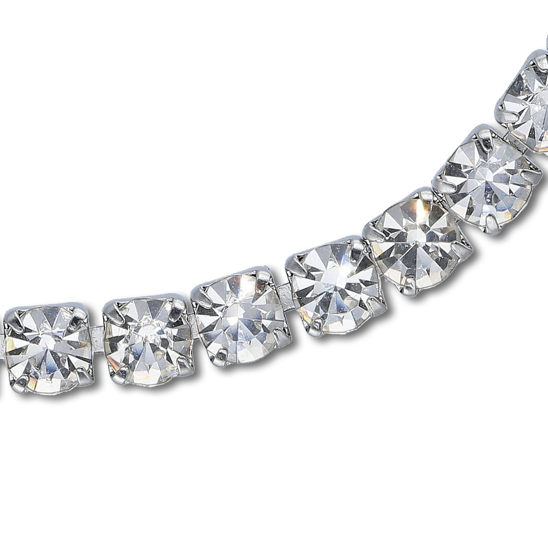 Custom Tennis Bracelet with Name – Silver Nameplate & Pink or Clear Zirconia's