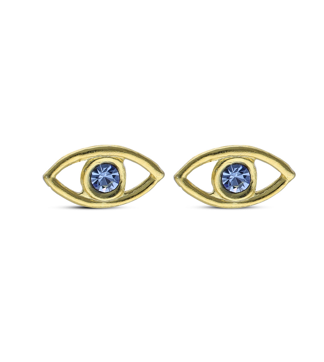 Gold Plated Stud Earrings, 925 Mix Shape, Sun, Evil Eye, Shell, Floral, Butterfly,