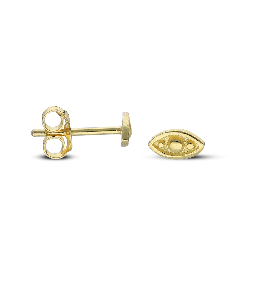 Gold Plated Stud Earrings, 925 Mix Shape, Sun, Evil Eye, Shell, Floral, Butterfly,