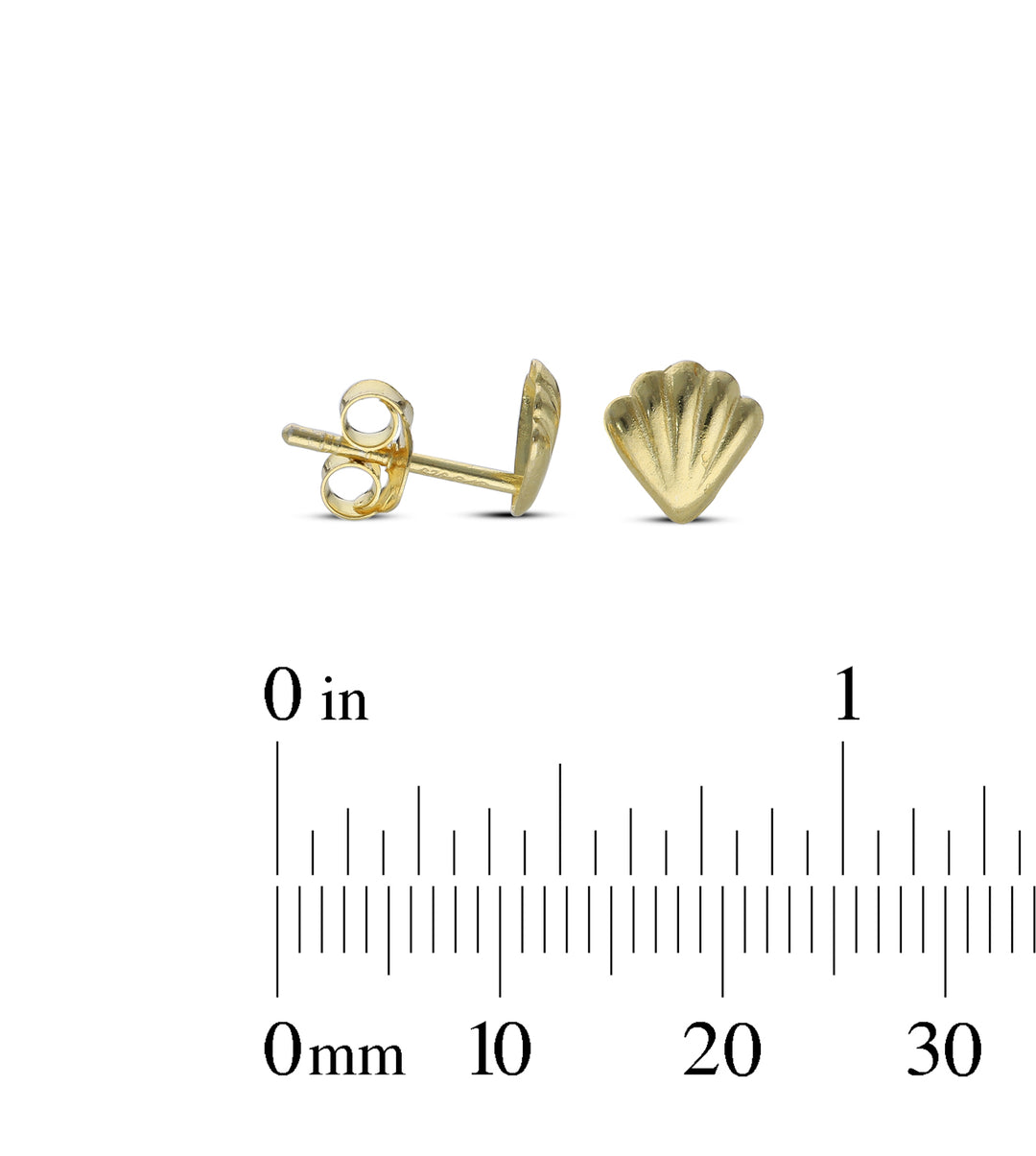 Gold Plated Stud Earrings, 925 Mix Shape, Sun, Evil Eye, Shell, Floral, Butterfly,