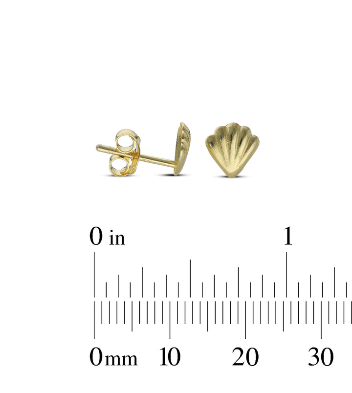 Gold Plated Stud Earrings, 925 Mix Shape, Sun, Evil Eye, Shell, Floral, Butterfly,