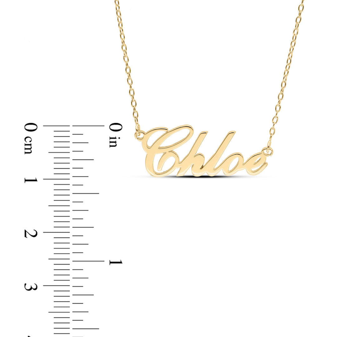 Personalised Sterling Silver Name Necklace - Also Available in Yellow & Rose Gold Plating